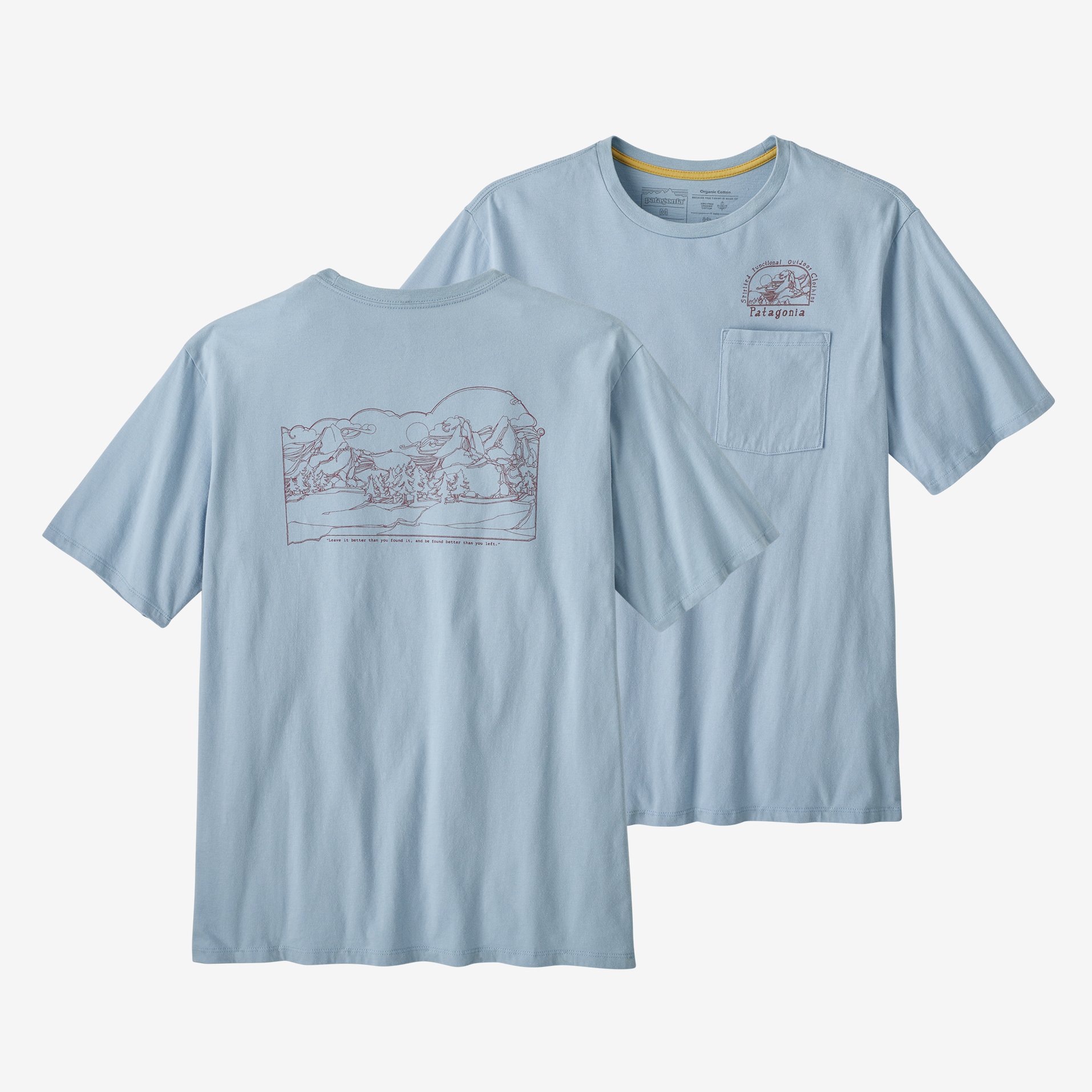 Patagonia M's  Lost And Found Organic Pocket T-Shirt - "Color: STME","Size: S"