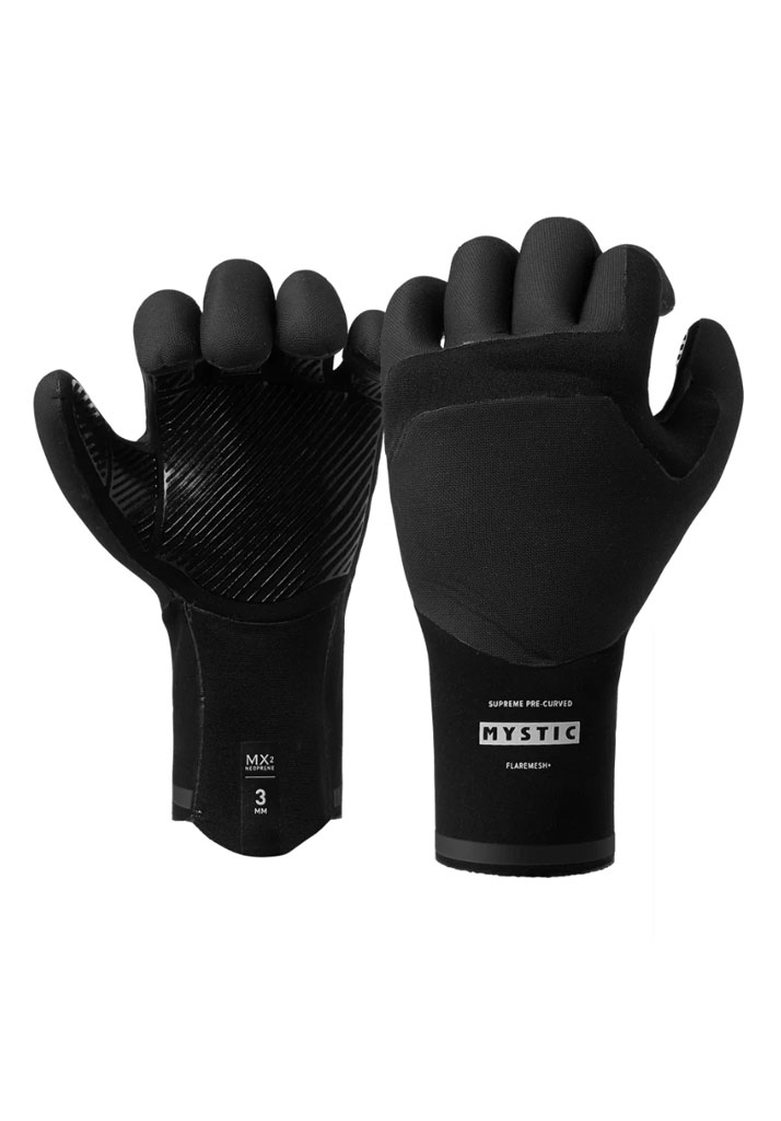 GUANTI NEOPRENE MYSTIC ROAM GLOVE 3MM 5FINGER PRECURVED 900 BLACK (Size L)